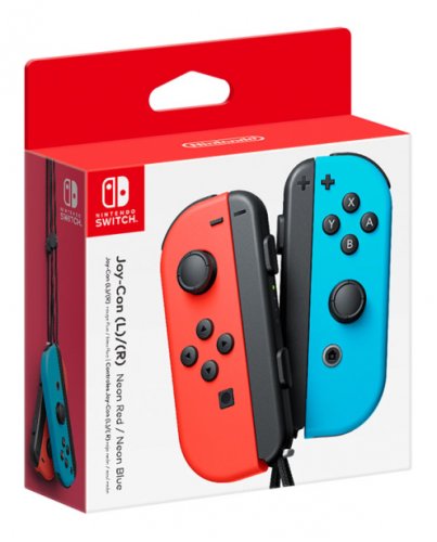 Pad Joy-Con (L)/(R) Neon Red/Neon Blue Czerwony, Cyjan Bluetooth Gamepad Analogowa/Cyfrowa Switch
