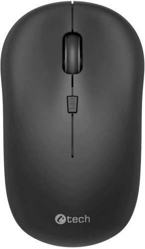Mysz C-Tech Dual mode, bezprzewodowa, BT5.0 + 2,4GHz, 1600DPI, czarna