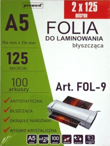Nedis Folia do laminowania A5 100szt