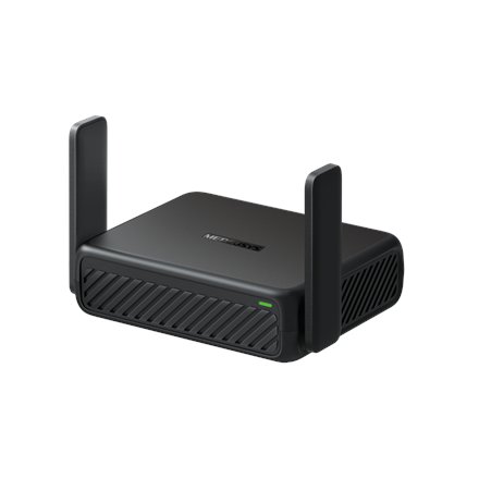 Router Mercusys AX3000 Travel Router | | 802.11ax | 574/2402 Mbit/s | 10/100/1000 Mbit/s | Ethernet LAN (RJ-45) ports 1 | Mesh Support No | MU-MiMO No | No mobile broadband | Antenna type External Omni-directional | 1