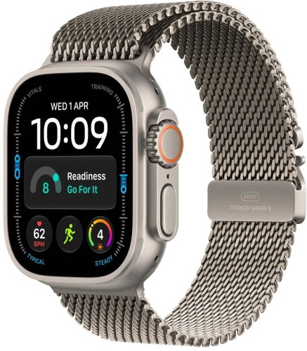 Smartwatch Apple Watch Ultra 4 Cellular 49mm Natural Titanium Milanese M