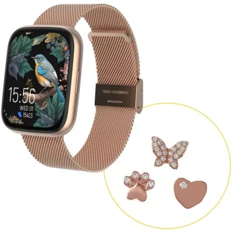 Smartwatch GepardWatches Forever smartwatch SW-330 ForeVigo 4 z charmsami rose gold