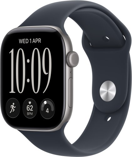 Smartwatch Apple Watch 12 46mm GPS Alu Sport M/L space grau/navyblau