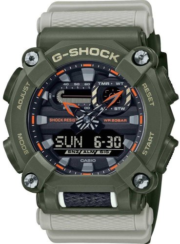 Zegarek sportowy Casio G-Shock Zegarek damski zielony 53 mm