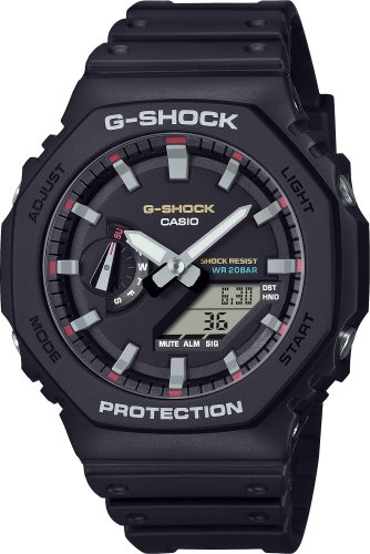 Zegarek sportowy Casio Męski analogowo-cyfrowy G-Shock czarna tarcza