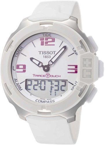 Zegarek sportowy Tissot T-Race Zegarek damski analogowo-cyfrowy 44 mm