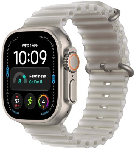 Smartwatch Apple Watch Ultra 4 (2026) natural titanium 49mm 5G translucent grey ocean band