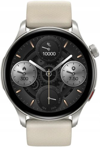 Smartwatch Zeblaze Męski Smartwatch Btalk 3 GPS 45 mm Kremowy Beż AMOLED SOS 25 Dni (6946639813595)