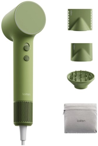 Suszarka Laifen Do włosów Air Pro jonizacja 1100W cicha zielona akcesoria (6942590704040)
