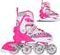 NILS Extreme NF10927 A 2w1 DARK PINK ROZM.M(35-38) ŁYŻWOROLKI Z WYM. PŁ. FIGUROWĄ NILS EXTREME