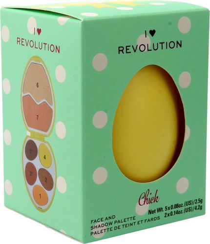 Makeup Revolution I Heart Revolution Easter Egg Zestaw do makijażu (cienie+rozświetlacze) Chick 1szt