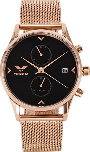 Zegarek Vendetta Zegarek damski Hollywood black/rose gold VE1016 uniwersalny