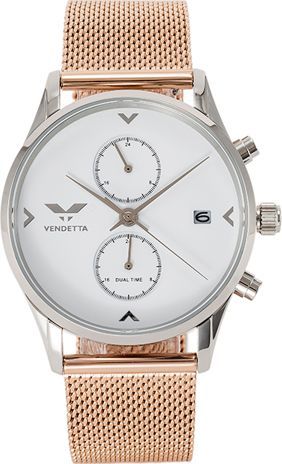 Zegarek Vendetta Zegarek damski Silver Lake white/rose gold VE1043 uniwersalny