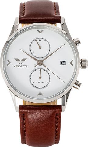 Zegarek Vendetta Zegarek damski Silver Lake white/brown VE3000 uniwersalny