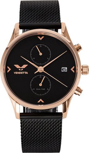 Zegarek Vendetta Zegarek damski Hollywood double black mesh VE1035 uniwersalny