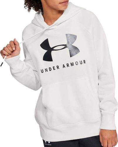 Under Armour Bluza damska Rival Fleece Sportstyle Graphic Hoodie biała r. XS (1348550-112)