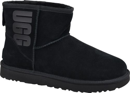 UGG UGG Classic Mini UGG Rubber Logo 1108231-BLK czarne 40