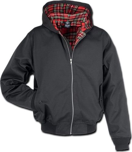 Brandit Kurtka męska Harrington z Kapturem Czarna r. XL