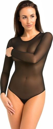 Teyli Body damskie siateczkowe Ero czarne Czarny XS
