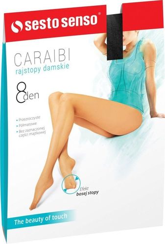 Sesto Senso CIENKIE KLASYCZNE RAJSTOPY CARAIBI 8 DEN 2