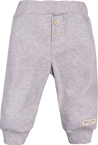Ewa Klucze SPODNIE SIMPLY COMFY Z KIE SZARY EWA KLUCZE 86