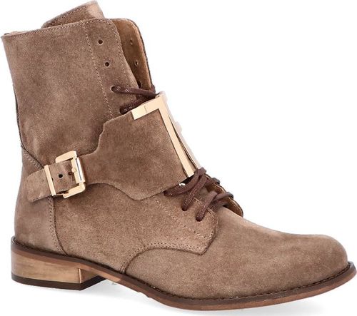 Tymoteo TYMOTEO NAN TAUPE - Klasyczne workery z ozdobą 38