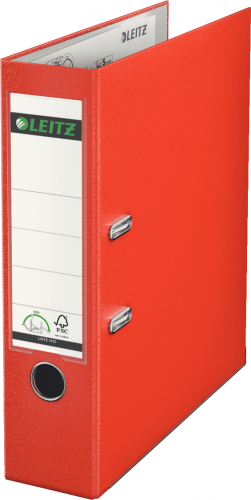 Segregator Leitz A4 80mm czerwony (4002432316977)