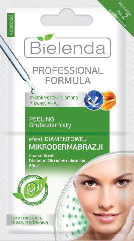 Bielenda Professional Formula Maseczka peeling gruboziarnisty Efekt diamentowej mikrodermabrazji 5g x 2