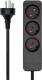 ProXtend Danish Power Strip 3-way 3 gniazda 2 m czarna (K3-K02B) 2