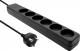 ProXtend Danish IT Power Strip 6-way 6 gniazd 2 m czarna (KIT6-KIT02B) 1