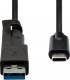 Kabel USB ProXtend USB-A + USB-C - USB-C 1 m Czarny (USBCWA-001) 3