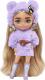 Lalka Barbie Mattel Extra Minis - Fioletowy kaptur/Blond kucyki (HGP66) 3
