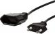 LogiLink LogiLink Netzkabel Euro CEE 7/16 Stecker zu Dose, 1m Schwarz - CP122 1