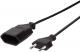 LogiLink LogiLink Netzkabel Euro CEE 7/16 Stecker zu Dose, 1m Schwarz - CP122 4