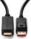 Kabel MicroConnect DisplayPort - HDMI 5m czarny (MC-DP-HDMI-5004K) 1
