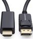 Kabel MicroConnect DisplayPort - HDMI 1m czarny (MC-DP-HDMI-100) 1