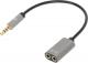 Adapter AV Manhattan Jack 3.5mm - Jack 3.5mm x2 szary (356107) 1