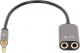 Adapter AV Manhattan Jack 3.5mm - Jack 3.5mm x2 szary (356107) 4