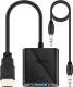 Adapter AV Goobay HDMI - D-Sub (VGA) + Jack 3.5mm czarny (JAB-2866322) 1