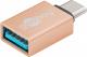 Adapter USB Goobay USB-C - USB Złoty  (JAB-2960626) 2