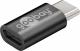 Adapter USB Goobay USB-C - microUSB Czarny  (56635) 1