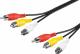 Kabel Goobay RCA (Cinch) x3 - RCA (Cinch) x3 10m czarny (50770) 1
