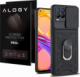 Alogy Etui z osłoną aparatu Alogy Camshield Stand Ring do Realme 8/ 8 Pro czarne + Szkło 1