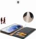Dux Ducis Dux Ducis Hivo skórzane etui z klapką pokrowiec ze skóry naturalnej portfel na karty i dokumenty Samsung Galaxy S22+ (S22 Plus) czarny 22