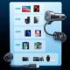 Ładowarka Joyroom Joyroom szybka ładowarka samochodowa 3 w 1 z kablem Lightning 1,5m 45W czarny (JR-CL08) 2