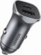 Ładowarka Ugreen Ładowarka samochodowa UGREEN CD130, USB-A+PD 3.0, USB-C, QC3.0 30W (szara) 1