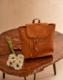 LuluCastagnette Plecak damski camelowy LuluCastagnette PIERETTE CUMIN 3