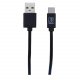 Kabel USB 2GO USB-A - USB-C 1 m Czarny (795782) 1