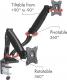 Schwaiger Uchwyt biurkowy na 2 monitory 13" - 29" (LWHT246513) 5