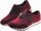 Pantofelek24 Wyprzedaż- Sportowe buty męskie ze skóry naturalnej Bordowe /E7-2 1041 606 S806/ 40 5